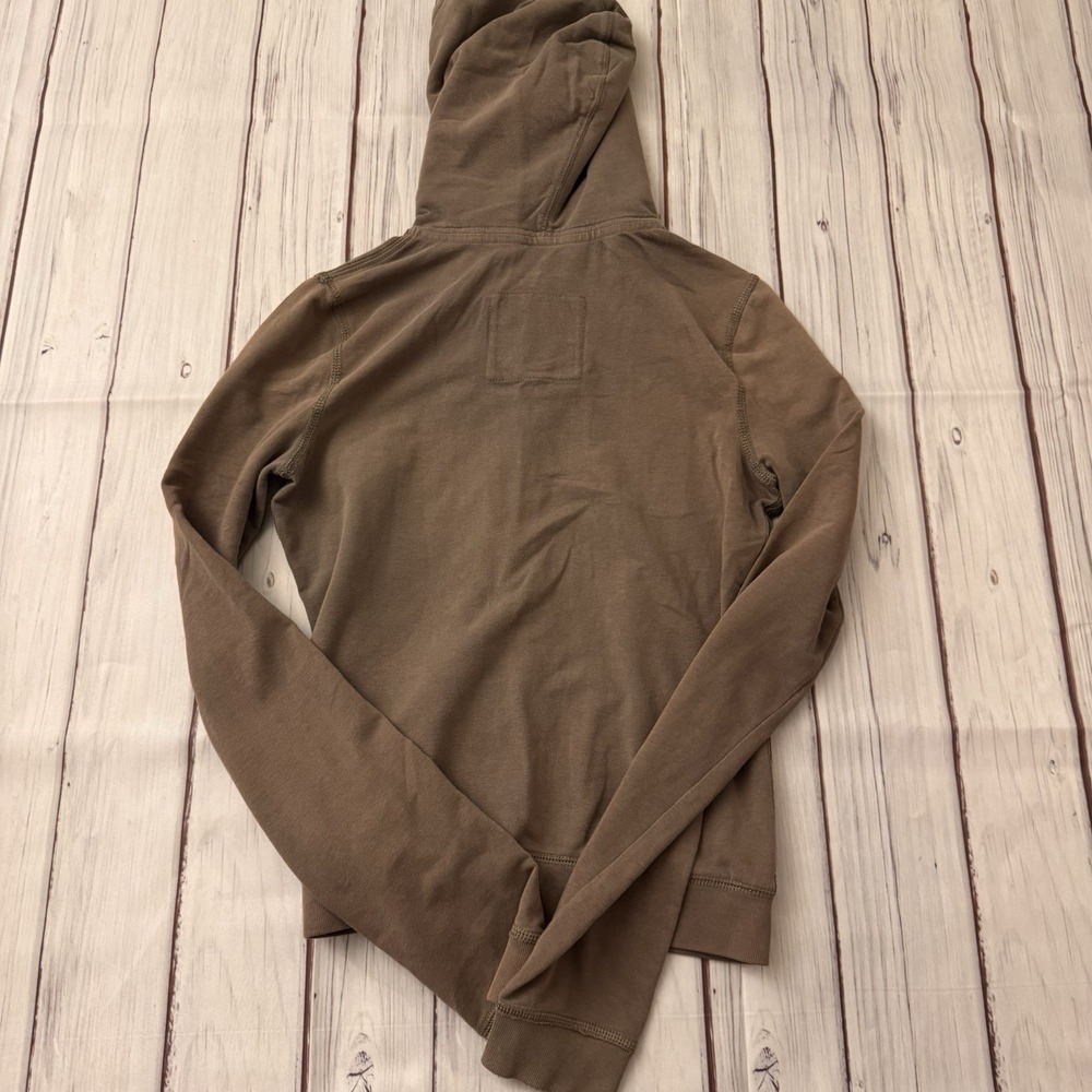 Abercrombie & Fitch‎ Hoodie Small Brown Zip Up Sweatshirt Authentic Women's - Picture 7 of 7